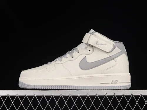 All categories Nk Air Force 1 Air Force series Nk Air Force 1 Mid Air Force mid-top Nk Air Force 1'07 Mid beige silver gray color Air Force 1 mid-top casual sneakers PA0920-608